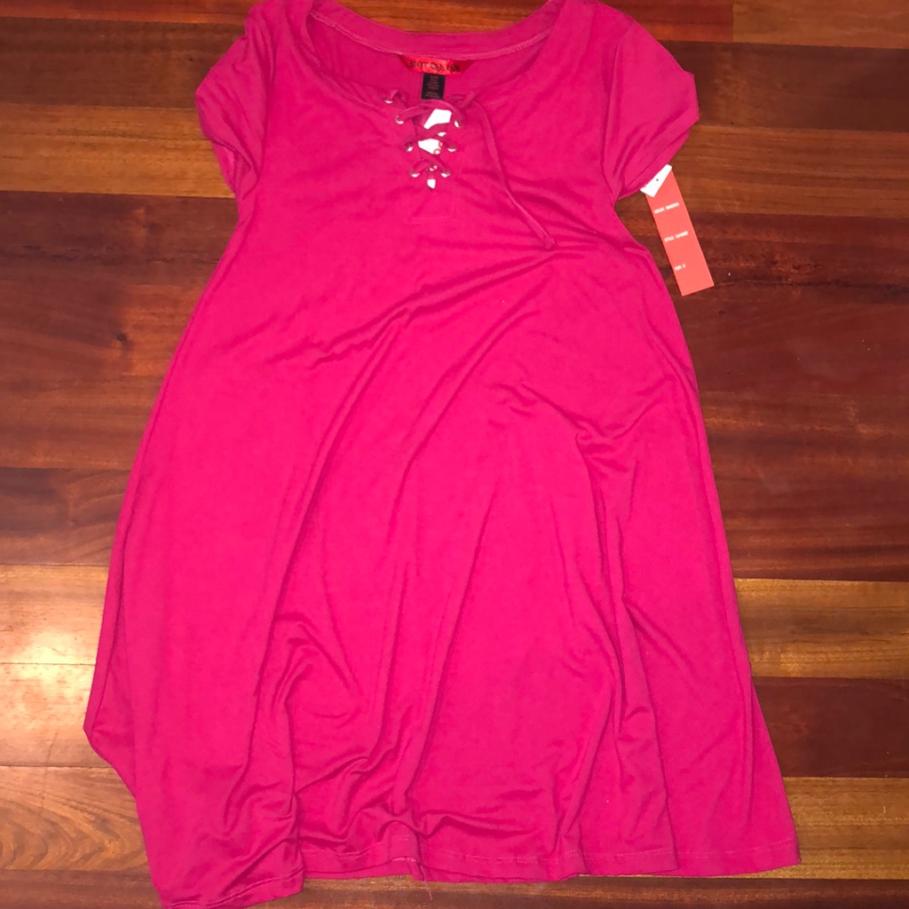 Hot Pink Babydoll Dress